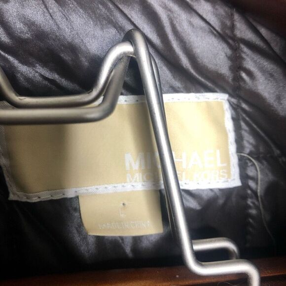 Michael Kors Men’s Brown Wool Peacoat 2-in-1 Built In Coat Jacket Large L - Picture 3 of 7